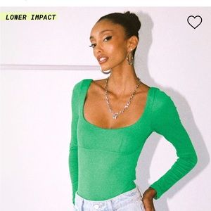 Princess Polly Crosby long sleeve bodysuit NWT